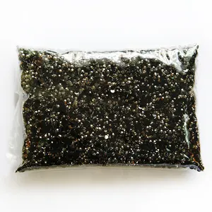 Yantuo Factory Multiple Nail Strass Jet ematite Jelly Resin Strass Strass per bicchiere fai da te