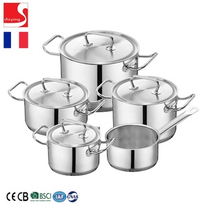 <span class=keywords><strong>Set</strong></span> di pentole in acciaio inossidabile da cucina antiaderente pentole e padelle per cucina a induzione in Francia - Product Image 3