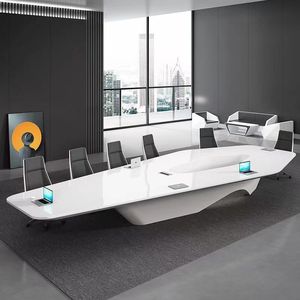 Mesa de Conferencia Ekintop 4200*2200*750mm con Caja de Conexiones, Muebles para Sala de Reuniones - Product Image 2