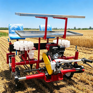 Transplanteur à double rangée, dispositif d'alimentation horizontale des semis, réduit le taux de manque, rangée flexible et réglable - Product Image 5