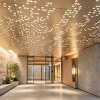 Panneau de protection perforé en aluminium creux pour mur-rideau, résistant aux éclats de pierre, pour façade de salle d'équipement de mine en exploitation ouverte