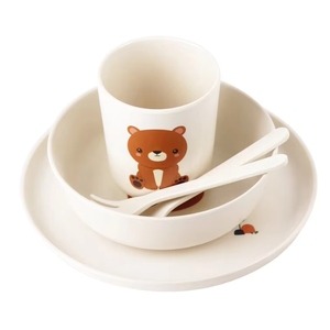 Ensemble de vaisselle pour enfants respectueux de l'environnement (<span class=keywords><strong>5</strong></span> pièces) - Céramique adaptée aux enfants - Product Image 1