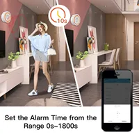 Sensor de Sirena Inteligente con Luz y Sonido MOES Tuya ZigBee, 90dB, Sistema de Seguridad para el Hogar, Compatible con Tuya Gateway Hub y Alexa