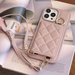 Borsa di lusso Plug-in per il trucco specchio per il telefono per donna custodia per telefono cellulare accessori per Iphone 15 13 14 Pro Max - Product Image 4