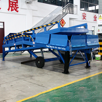 Niveleur de quai mobile télescopique en acier au manganèse haute résistance, rampe de chargement/déchargement de conteneurs hydraulique manuelle, pont d'accès pour camions