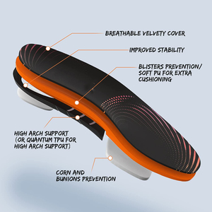 Solette in rilievo per fascite plantare, supporto per arco, inserti per <span class=keywords><strong>scarpe</strong></span> in Gel atletico da corsa per piedi piatti - Product Image 2
