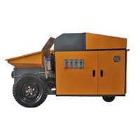 Pompe à béton mobile mini neuve EPA à moteur diesel, portée verticale 60m, 10m/h