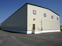 Kits de construction métallique industrielle préfabriquée en acier pour entrepôts/ateliers/hangars avec conception personnalisée et coût réduit