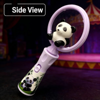 Bâton lumineux Panda Spinner pour fête foraine, fournitures de fête personnalisées, cadeau de fête Panda Cirque en gros, bâton lumineux musical pour fête de cirque