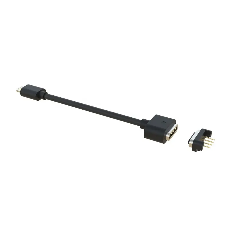 Magnetic Connector 4 Pin Magnetic Connector USB Cable Power Electrical Connectors Charger Cable