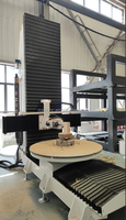 Routeur CNC 5 axes ATC haute performance pour la sculpture 3D du bois et du mousse, machine de fraisage avec onduleur Delta 6 kW et refroidissement par air Syntec