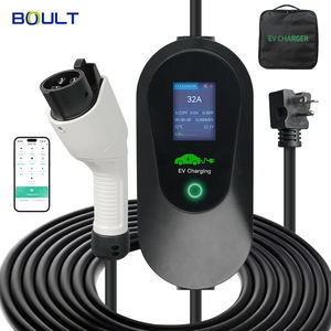 Портативное зарядное устройство для электромобилей 3.5кВт 16А, регулируемое, Type1, Type2, GBT, с ЖК-экраном, для EVSE, с приложением Tuya - Product Image 2