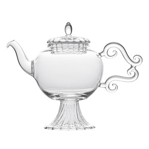 Tetera de vidrio de borosilicato alto con tallo alto, resistente al calor, para juego de té Kung Fu, ideal para regalo. - Product Image 4