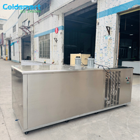 Machine à fabriquer des blocs de glace industriels de 2 tonnes par jour pour les supermarchés et les cuisines, en acier inoxydable, machine à fabriquer des blocs de glace de 2000 kg