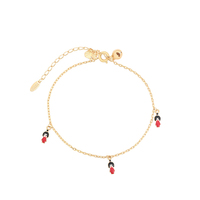 C000008155 Perhiasan Xuping Cantik Emas 18k Chibi Maruko-chan Hadiah untuk Putri Pacar Wanita Gelang Fashion
