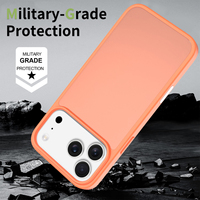Funda de tacto sedoso para iPhone 17 Pro Max con botón de control de cámara, cubierta mate translúcida de TPU y PC a prueba de golpes, venta al por mayor