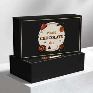 Caja de chocolate con logotipo personalizado Caja magnética de bolas de chocolate Logotipo de estampado en caliente Chocolates Postre Tuerca Caja de embalaje - Product Image 4