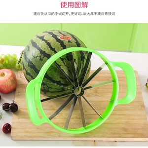 Coupe-pastèque manuel en acier inoxydable – Couteau simple pour fruits, melons et cantaloupes - Product Image 4