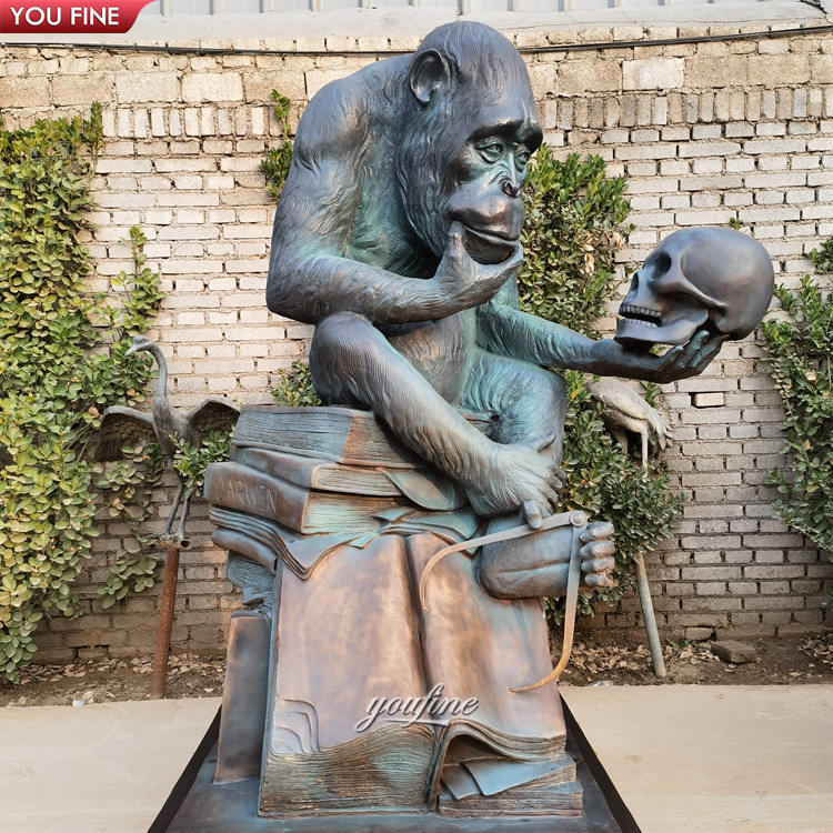 猿のブロンズ彫刻 モダン 猿のブロンズ彫刻 モダン 猿のブロンズ彫刻 モダン Bronze monkey