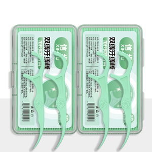 Scatola per Filo Interdentale a Doppia Linea con Stuzzicadenti, Design Moderno con Impugnature per Salute Dentale Domestica e Professionale - Product Image 3