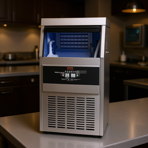 Machine à glaçons commerciale Vevor 24 lbs en acier inoxydable, automatique et électrique, pour la maison et les bars - Product Image 2