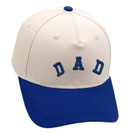 Gorra de Papá Vintage de Dos Tonos con Letra DAD Bordada en 3D, Gorra Trucker de 5 Paneles de Algodón Lavado con Visera Curva de Alta Calidad para Hombres y Mujeres