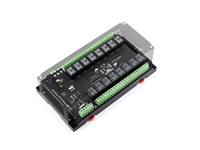 Module de relais Modbus RTU 16CH Waveshare, interface RS485 avec circuits de protection à isolation multiple, boîtier à montage sur rail B600