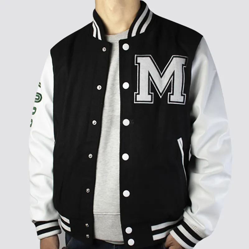 2023 venta al por mayor de chaqueta de bombardero de béisbol personalizada Letterman Varsity