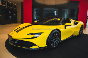 Alerón Trasero de Fibra de Carbono Seca Estilo OEM, Simple, 3K Twill, Negro Brillante, para <span class=keywords><strong>Ferrari</strong></span> SF <span class=keywords><strong>90</strong></span> - Product Image 2