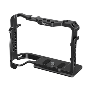 Camera Cage for Canon EOS R5 / R5 C / R6 / R6 Mark II with Built-in Cold Shoe NATO Rail & Quick Release Plate