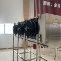 Évaporateur industriel pour entrepôt frigorifique, refroidisseur d'air suspendu au plafond, refroidisseur d'air avec dégivrage à gaz chaud pour entrepôt frigorifique alimentaire
