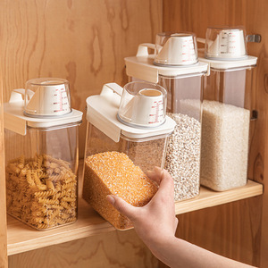 Grain Storage Box Rectangle Sealed Lid Moisture Proof Rice Container Kitchen Food Storage Jar - Product Image 2