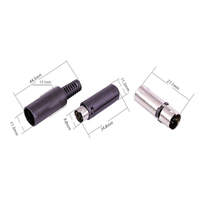 Conector de Enchufe DIN Mini Macho de 8 Pines para Teclado de PC