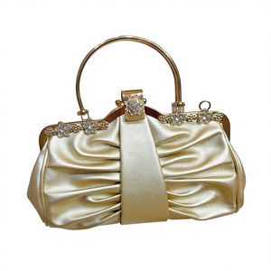 New Cross-border Women's Luxury Evening <b>Clutch</b> Bag PU Material Polyester Diamond-encrusted Celebrity Elegant High-class Tanjing - Product Image 1