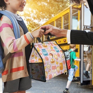 Bolsa con aislamiento de almuerzo con estampado Hawaiano Kawaii personalizada, bolsa de playa reutilizable, bolsa de almuerzo con diseño de <span class=keywords><strong>Musubi</strong></span> de <span class=keywords><strong>spam</strong></span> bonito para facilitar su transporte - Product Image 5