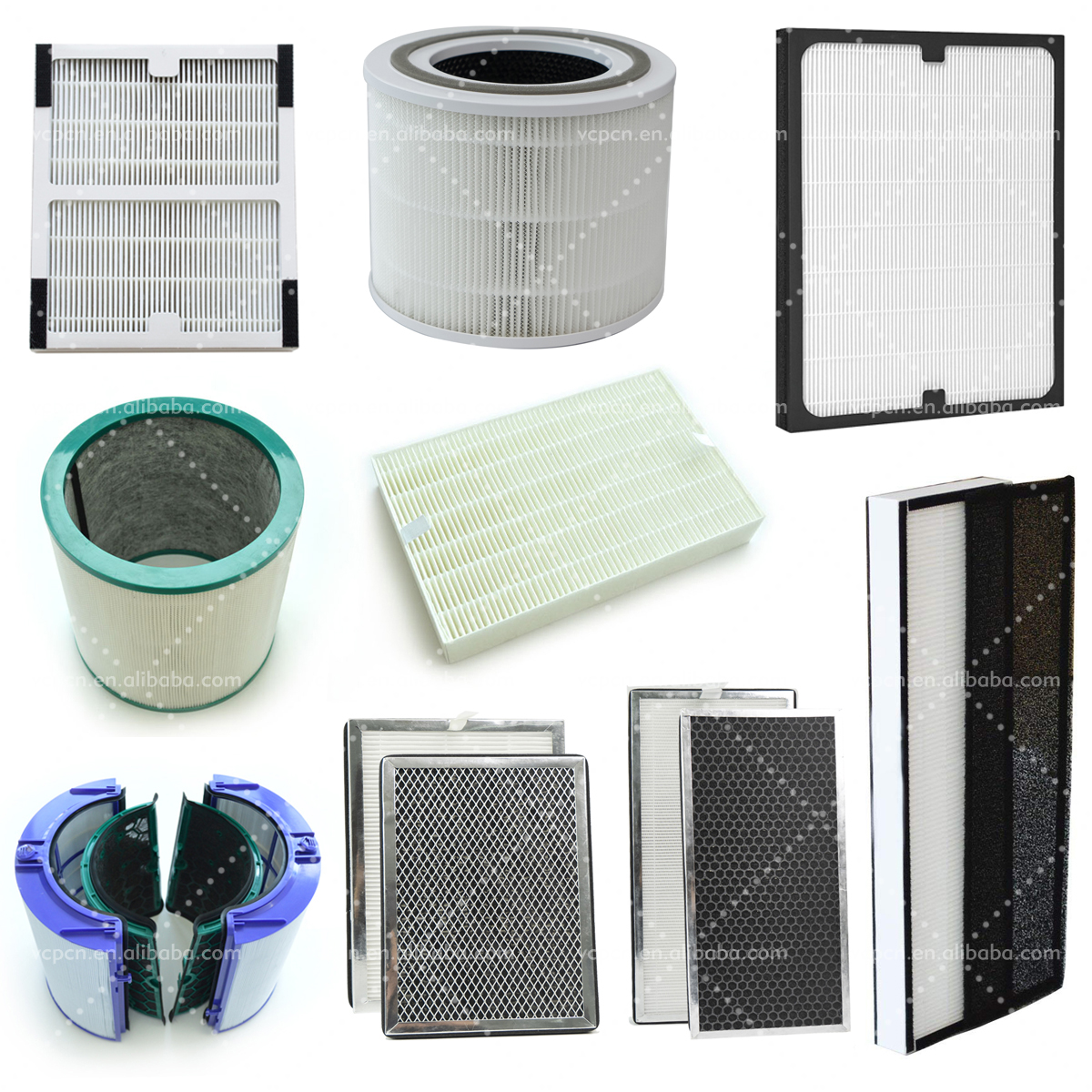 AIRTOK AP1001 AP1001-RF空気清浄機HEPAフィルターと互換性の