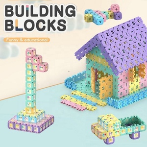 KSF Nouveaux Blocs <span class=keywords><strong>de</strong></span> Construction DIY à Assembler, Carrés, pour Enfants <span class=keywords><strong>de</strong></span> 5 à 7 Ans, Ensemble Éducatif et d'Apprentissage STEM Interconnecté - Product Image 2