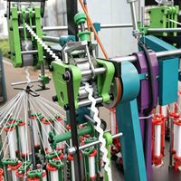 Machine à tresser haute vitesse YunBian 90-33-2, 2 têtes, 33 fuseaux, pour lacets et rubans à bords courbés