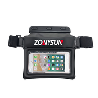 Sac banane étanche flottant en promotion, sac bandoulière étanche, pochette de téléphone flottante étanche en TPU avec airbag pour la natation