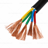 Câble de commande H05VV-F RVV 5x4mm² 5 conducteurs en cuivre flexible multibrins isolé et gainé PVC 300/500V pour câblage de machines