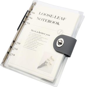 Libreta Personalizada Magnética de PVC A5 con 6 Anillas, Agenda, Diario, Bloc de Notas, Páginas en Blanco, Punteadas y Rayadas de 100 g/m² - Product Image 1
