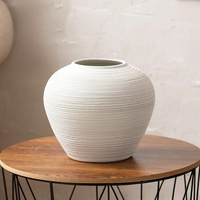 Vase décoratif de table en céramique créatif, couleur unie, style minimaliste et luxueux, pour fleurs séchées ou hydroponiques, pour la maison