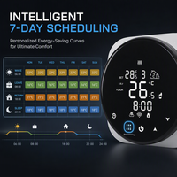 Wifi App Control Tuya Termostato inteligente con control de voz Termostato inalámbrico inteligente para el hogar Controlador programable Calefacción por suelo radiante