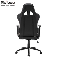 Chaise de jeu ergonomique en cuir PU, inclinable, réglable en hauteur, pivotante, avec accoudoirs, pour la maison, le salon