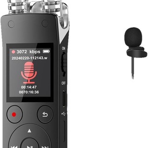 Smart Voice Recorder 16GB 360 Degree Recording High Definition Noise Reduction Long Battery Life Connectivity - Product Image 2