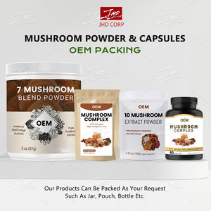 ผงเห็ดเบต้ากลูแคนเกรดอาหาร OEM 8-in-1 ผสมผงเห็ดจากตัวเห็ด 100% บรรจุในถังสุญญากาศ - Product Image 2