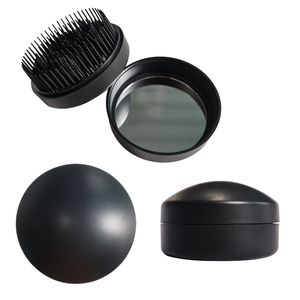 Hot Sell Mini <b>Plastic</b> Detangling Compact Pocket <b>Mirror</b> Comb Portable Folding Hair Brush with <b>Mirror</b> for Travel - Product Image 2