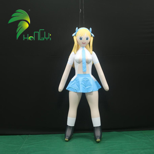 anime blow up sex doll Blow Up Japanese Anime Sex Toys Pussy Pillow Inflatable Sex Doll Half Body  With Leg