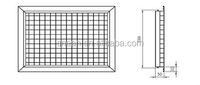 Persienne de ventilation amovible pour climatiseur