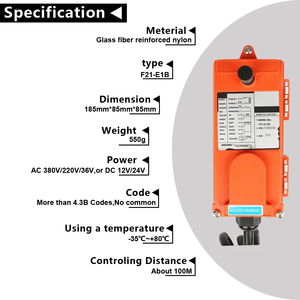 שלט רחוק מיוחד להניף F21-E1B פעולה קלה מעל מנוף מנוף חשמלי מנוף מנוף מנוף אלחוטי מנוף - Product Image 4